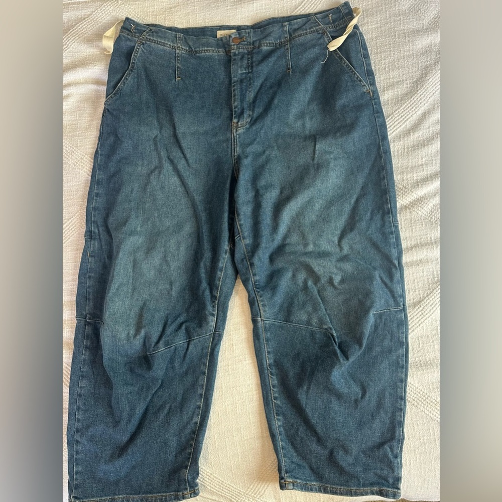 Anthropologie Pilcro Leni Mid-Rise Tapered Barrel Jeans